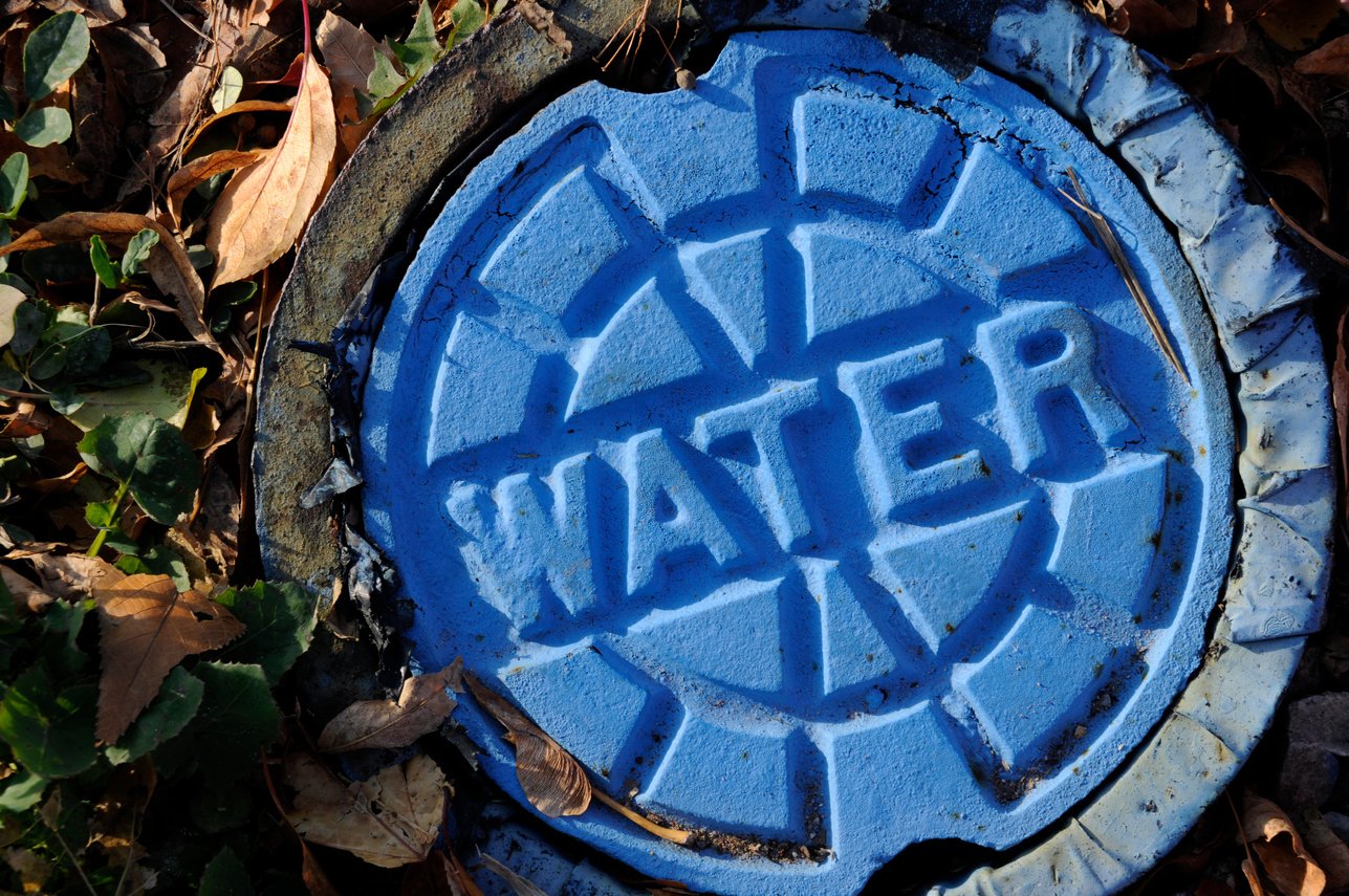 Municipal Urban City Utility Infrastructure; Blue Water Main Cap